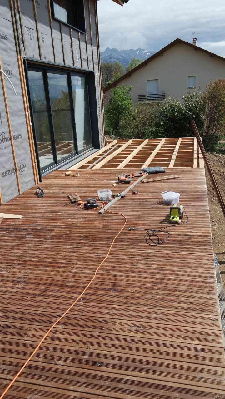 Création terrasse en bois Montmaur