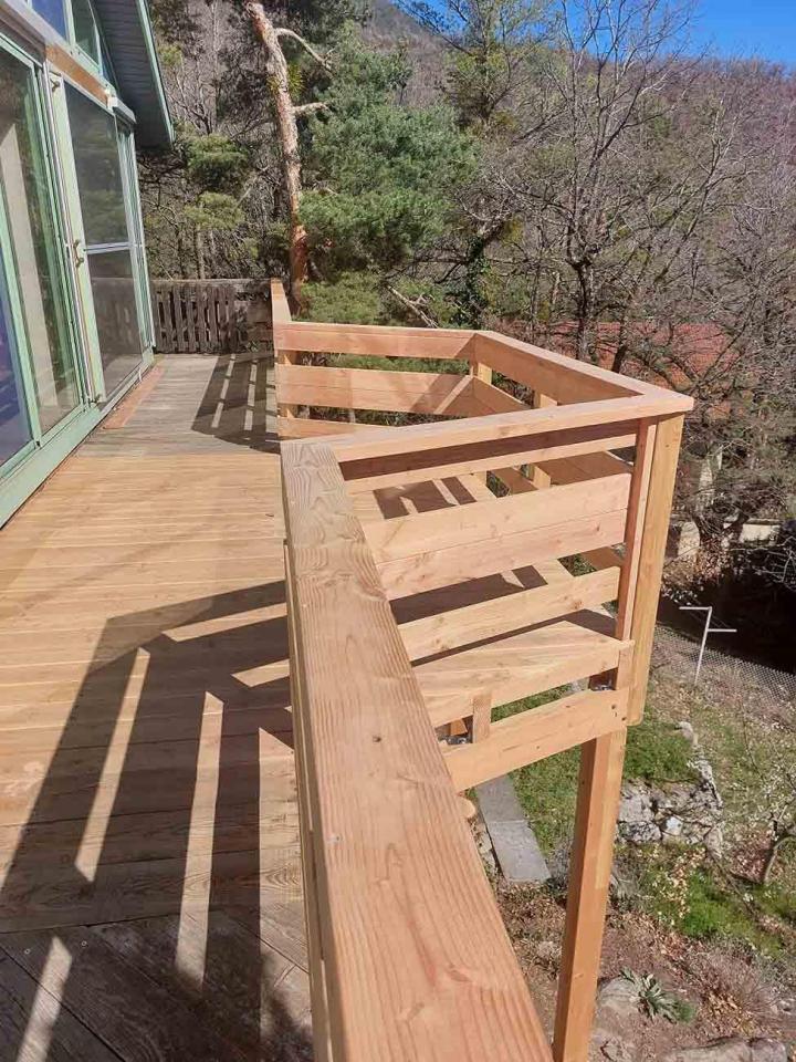 Conception terrasse en bois Montmaur